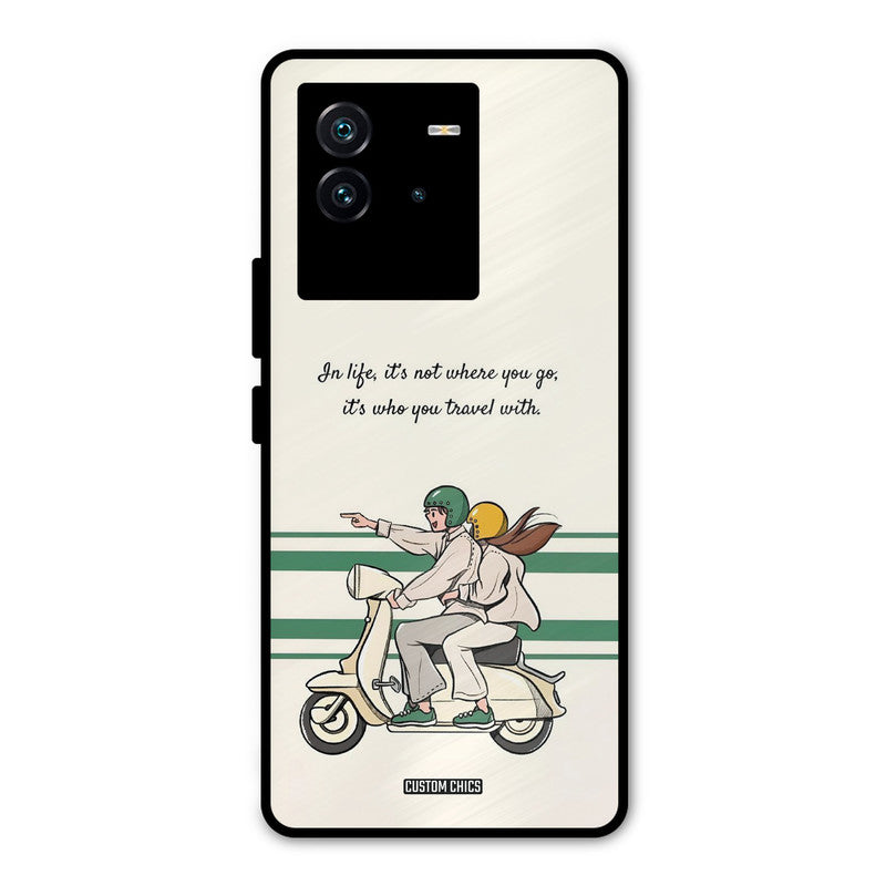 Travel Partner iQOO Neo 6 5G Mobile Back Cover - Cute PrintShield Case