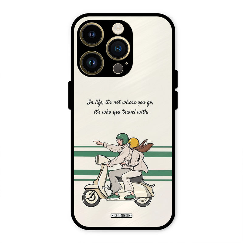 Travel Partner iPhone 14 Pro Mobile Back Cover - Cute PrintShield Case