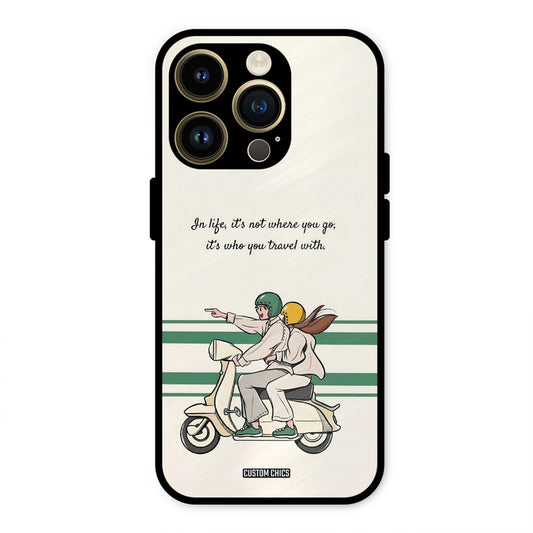Travel Partner iPhone 14 Pro Mobile Back Cover - Cute PrintShield Case
