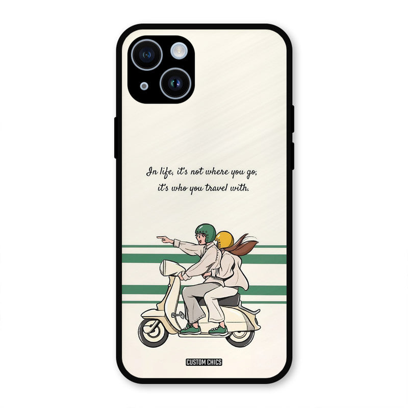 Travel Partner iPhone 14 Mobile Back Cover - Cute PrintShield Case