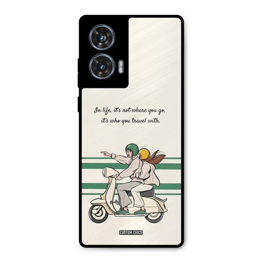 Travel Partner Moto G96 Mobile Back Cover - Cute PrintShield Case