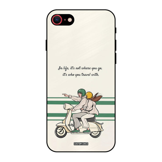 Travel Partner iPhone SE 2020 Mobile Back Cover - Cute PrintShield Case