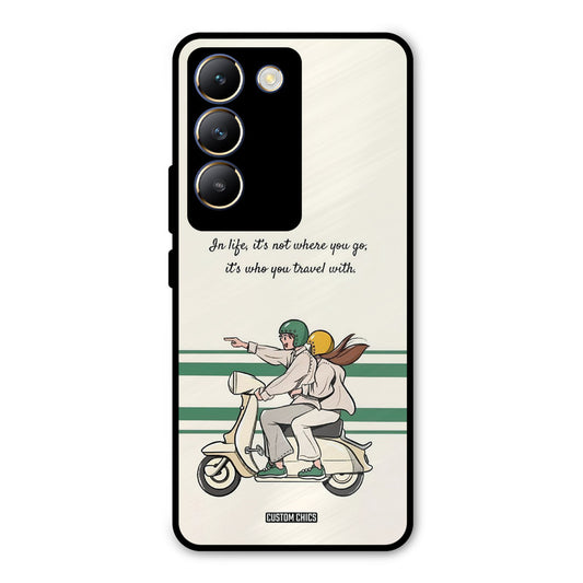Travel Partner Vivo Y200e Mobile Back Cover - Cute PrintShield Case