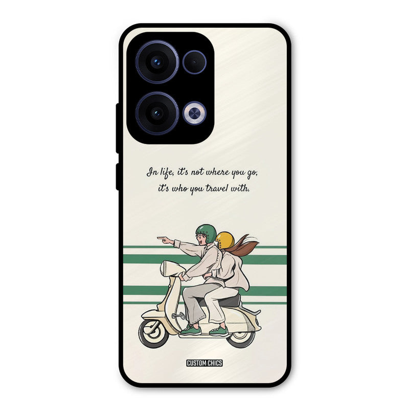 Travel Partner Oppo Reno 13 5G Mobile Back Cover - Cute PrintShield Case