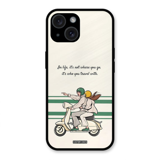 Travel Partner iPhone 15 Mobile Back Cover - Cute PrintShield Case