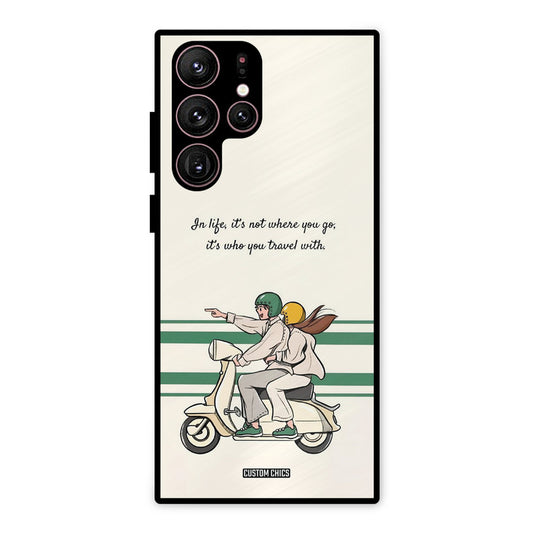 Travel Partner Samsung Galaxy S22 Ultra Mobile Back Cover - Cute PrintShield Case