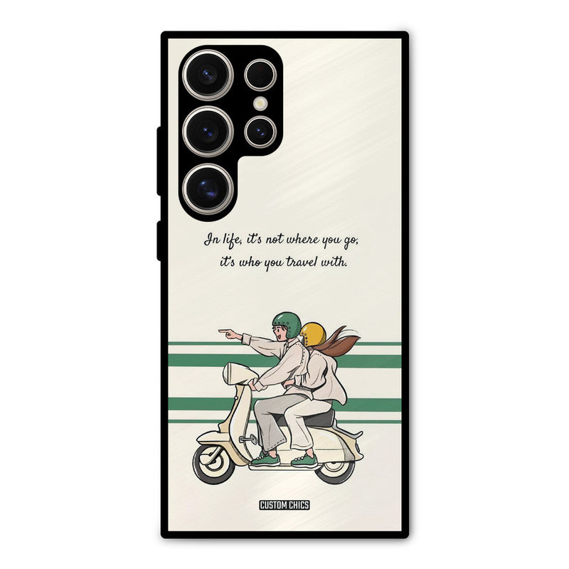 Travel Partner Samsung Galaxy S24 Ultra Mobile Back Cover - Cute PrintShield Case