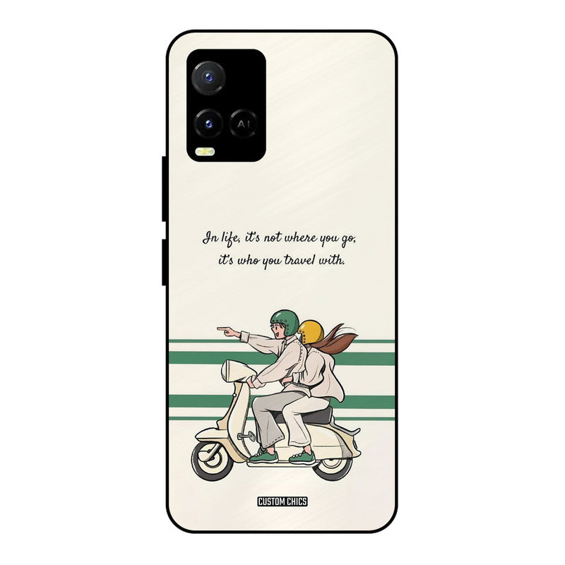 Travel Partner Vivo Y33s Mobile Back Cover - Cute PrintShield Case