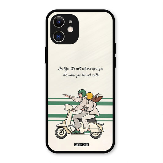 Travel Partner iPhone 12 Mobile Back Cover - Cute PrintShield Case