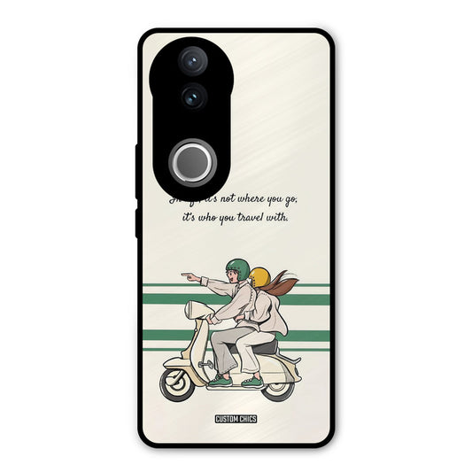 Travel Partner Vivo V50 Mobile Back Cover - Cute PrintShield Case