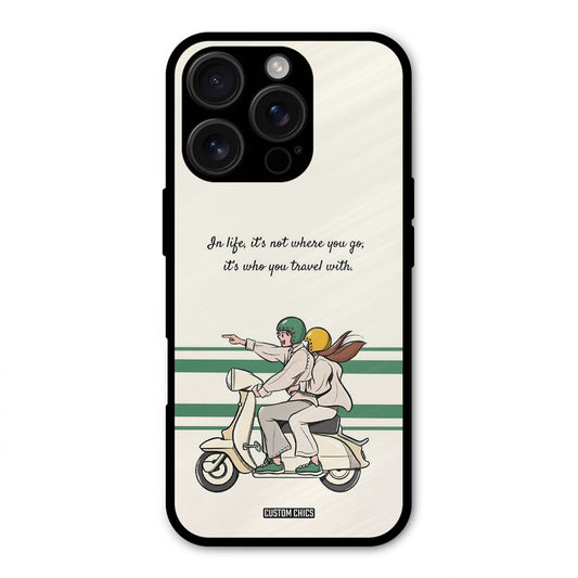 Travel Partner iPhone 16 Pro Max Mobile Back Cover - Cute PrintShield Case