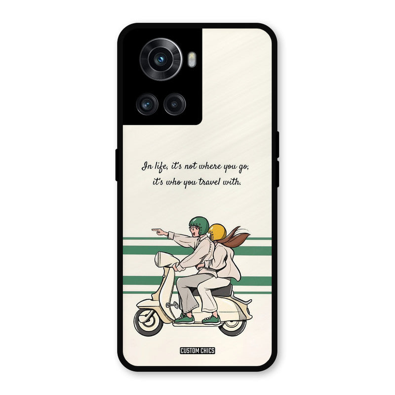 Travel Partner OnePlus 10R Mobile Back Cover - Cute PrintShield Case