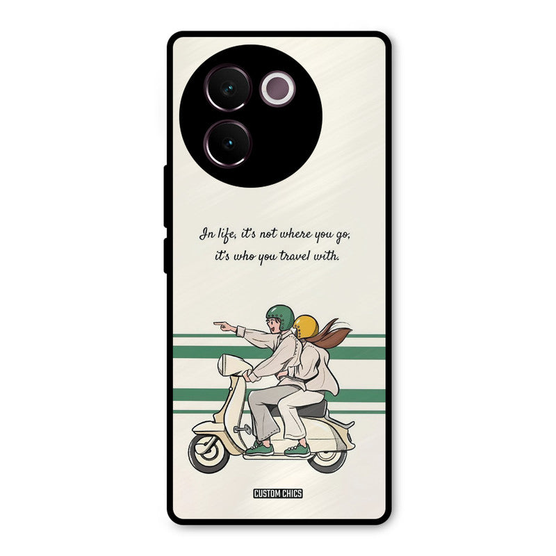 Travel Partner Vivo V30e Mobile Back Cover - Cute PrintShield Case