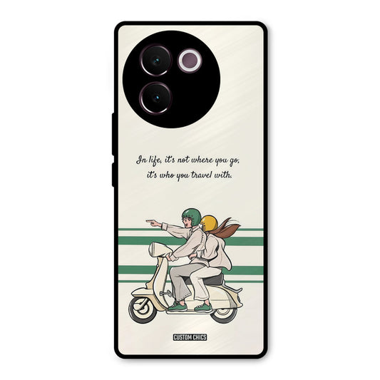 Travel Partner Vivo V30e Mobile Back Cover - Cute PrintShield Case