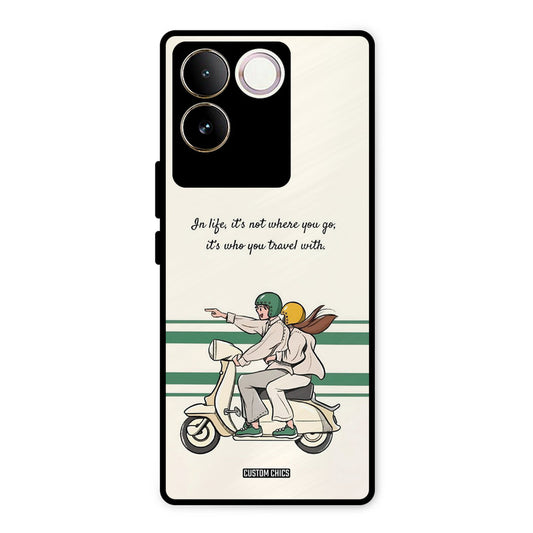 Travel Partner Vivo T2 Pro Mobile Back Cover - Cute PrintShield Case