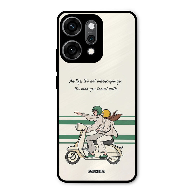 Travel Partner Oppo Reno 14 Pro Mobile Back Cover - Cute PrintShield Case