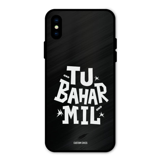 Tu Bahar Mil iPhone X Mobile Back Cover - Typography PrintShield Case