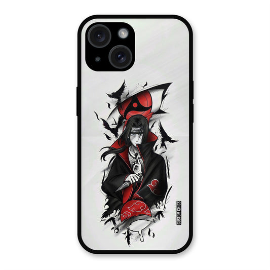 Uchiha Itachi iPhone 15 Plus Mobile Back Cover - Anime PrintShield Case