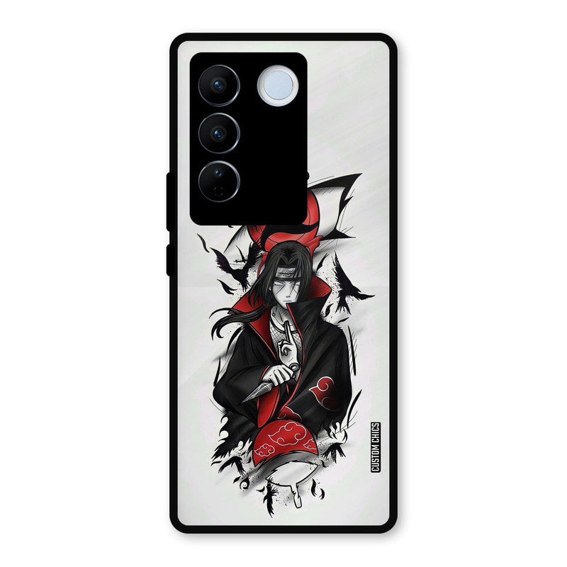 Uchiha Itachi Vivo V27 Pro Mobile Back Cover - Anime PrintShield Case
