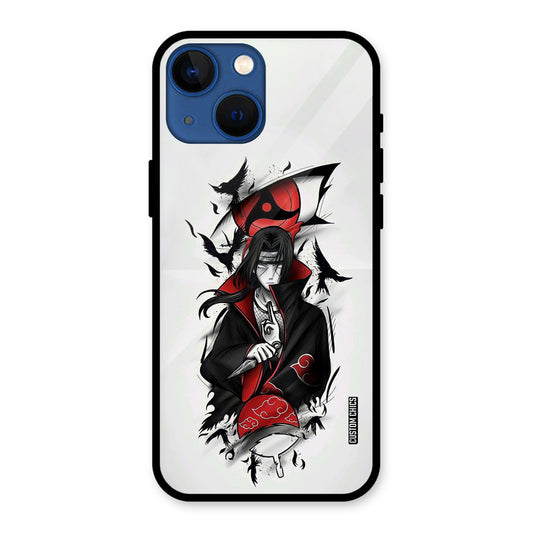 Uchiha Itachi iPhone 13 Mini Mobile Back Cover - Anime PrintShield Case