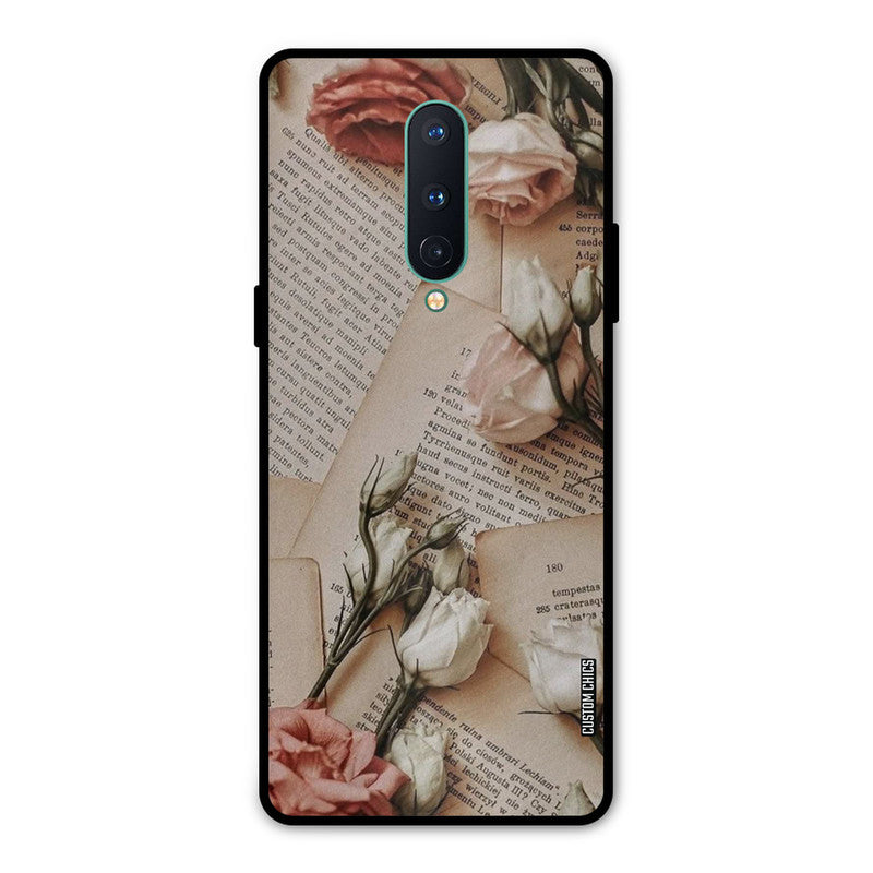 VIntage Flower Oneplus 8 Mobile Back Cover - Aesthetic PrintShield Case