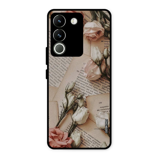 VIntage Flower Vivo Y200 Mobile Back Cover - Aesthetic PrintShield Case