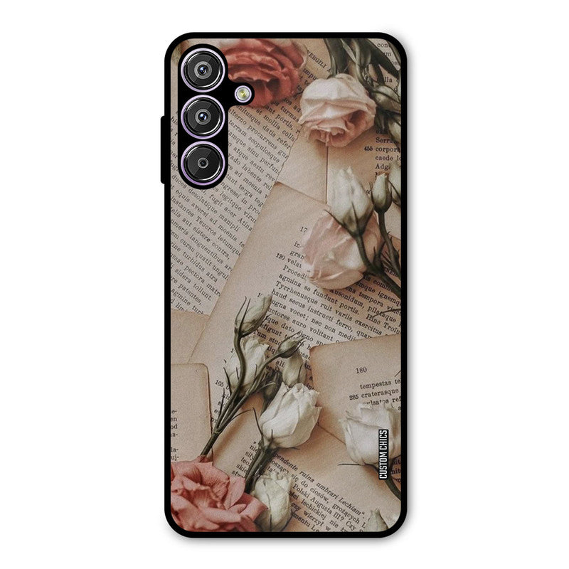 VIntage Flower Samsung Galaxy F15 Mobile Back Cover - Aesthetic PrintShield Case