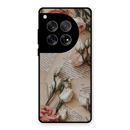 VIntage Flower OnePlus 12 Mobile Back Cover - Aesthetic PrintShield Case