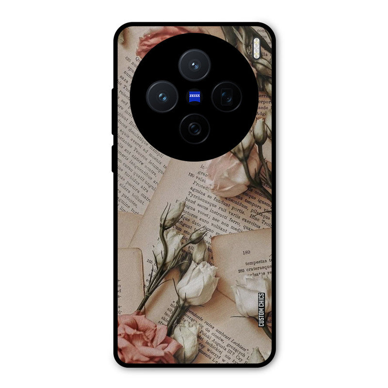 VIntage Flower Vivo X200 Mobile Back Cover - Aesthetic PrintShield Case