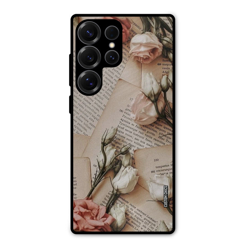 VIntage Flower Samsung Galaxy S25 Ultra Mobile Back Cover - Aesthetic PrintShield Case