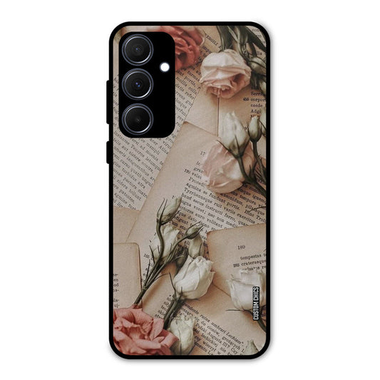 VIntage Flower Samsung Galaxy A35 5G Mobile Back Cover - Aesthetic PrintShield Case