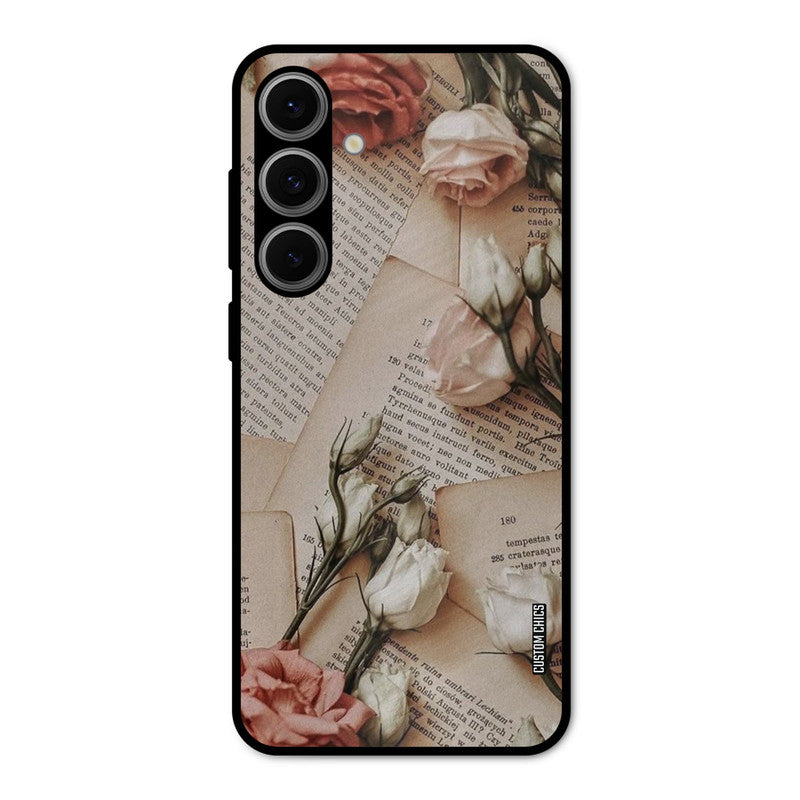 VIntage Flower Samsung Galaxy S24 FE Mobile Back Cover - Aesthetic PrintShield Case