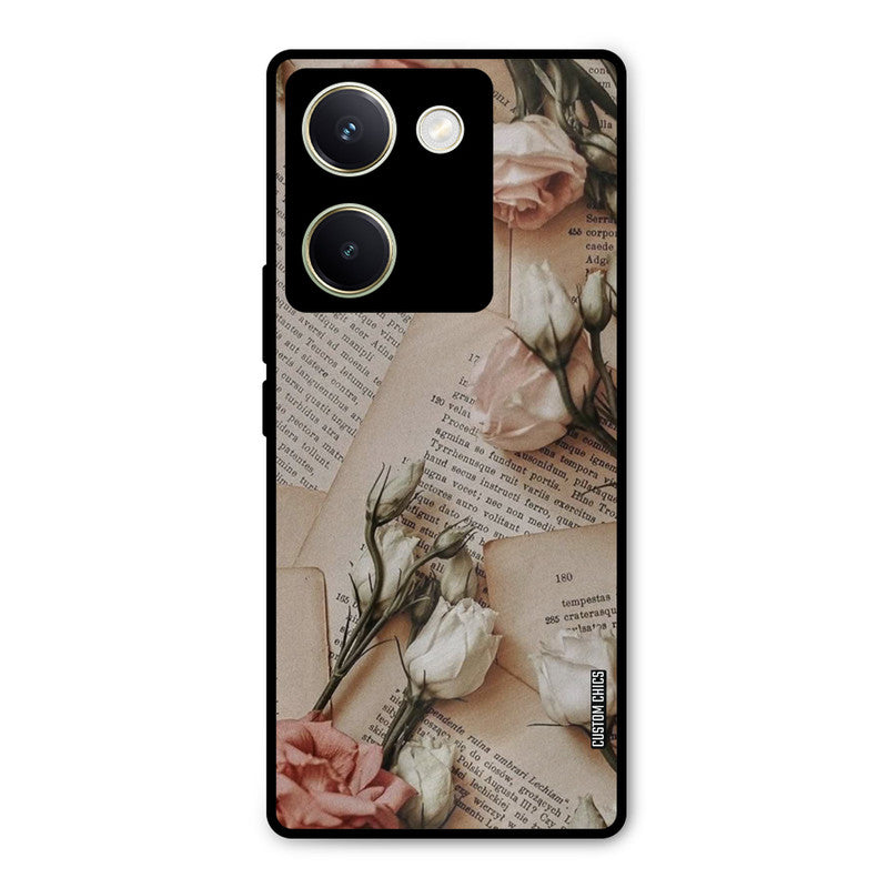 VIntage Flower Vivo Y200 Pro Mobile Back Cover - Aesthetic PrintShield Case