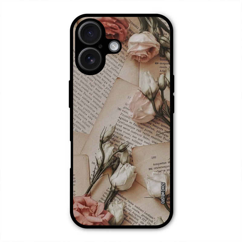 VIntage Flower iPhone 16 Plus Mobile Back Cover - Aesthetic PrintShield Case