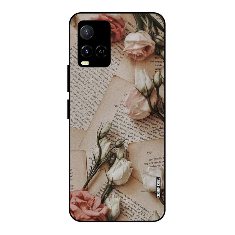VIntage Flower Vivo Y33s Mobile Back Cover - Aesthetic PrintShield Case