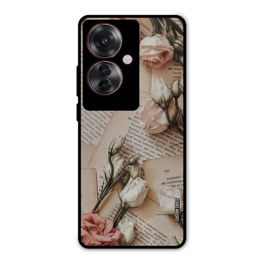 VIntage Flower Oppo F25 Pro Mobile Back Cover - Aesthetic PrintShield Case