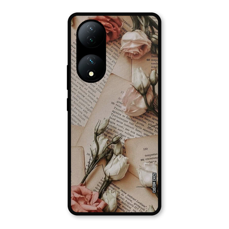 VIntage Flower Vivo Y100 Mobile Back Cover - Aesthetic PrintShield Case