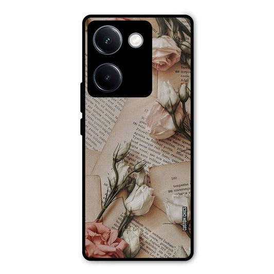 VIntage Flower Vivo Y300 Plus Mobile Back Cover - Aesthetic PrintShield Case