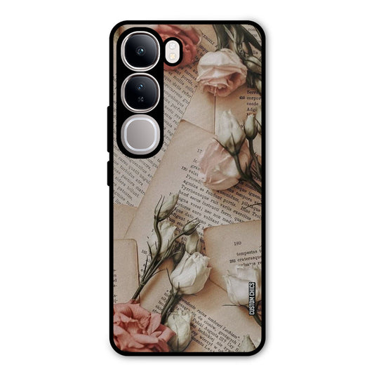 VIntage Flower Vivo Y300 Mobile Back Cover - Aesthetic PrintShield Case