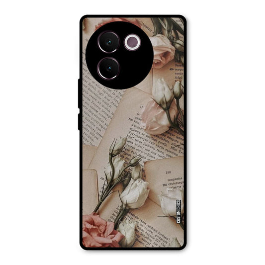 VIntage Flower Vivo V30e Mobile Back Cover - Aesthetic PrintShield Case