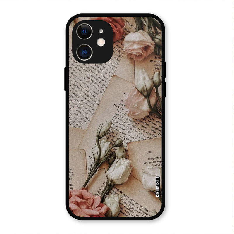VIntage Flower IPhone 12 Mobile Back Cover - Aesthetic PrintShield Case