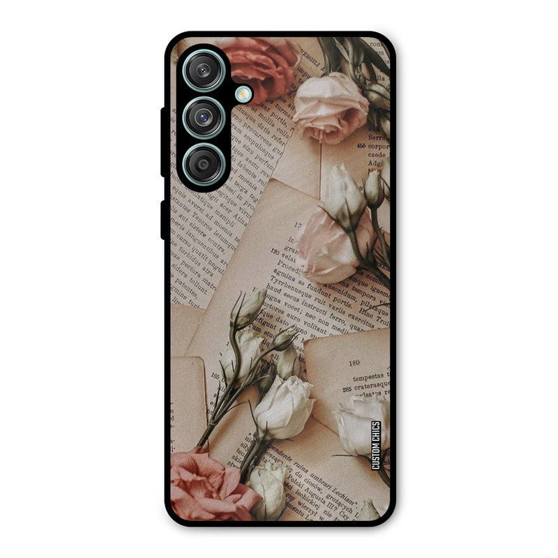 VIntage Flower Samsung Galaxy M55 5G Mobile Back Cover - Aesthetic PrintShield Case