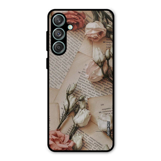 VIntage Flower Samsung Galaxy M55 5G Mobile Back Cover - Aesthetic PrintShield Case