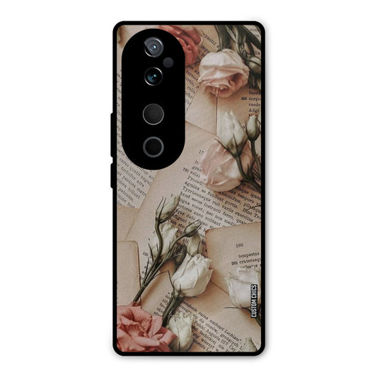 VIntage Flower Vivo V40 Pro Mobile Back Cover - Aesthetic PrintShield Case
