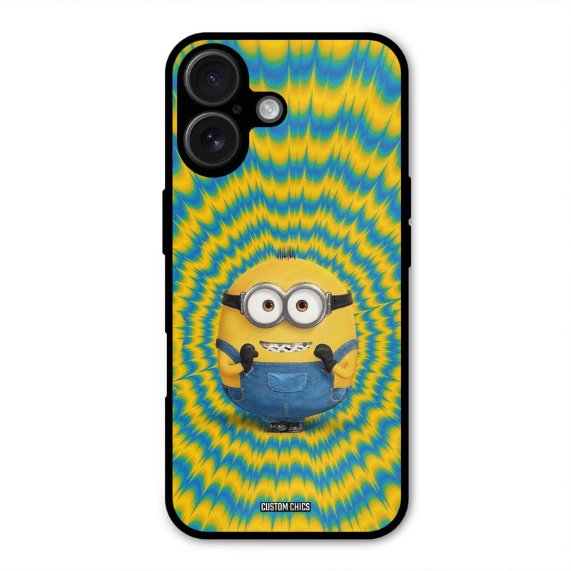 Vibrant Minion iPhone 16 Plus Mobile Back Cover - Cute PrintShield Case