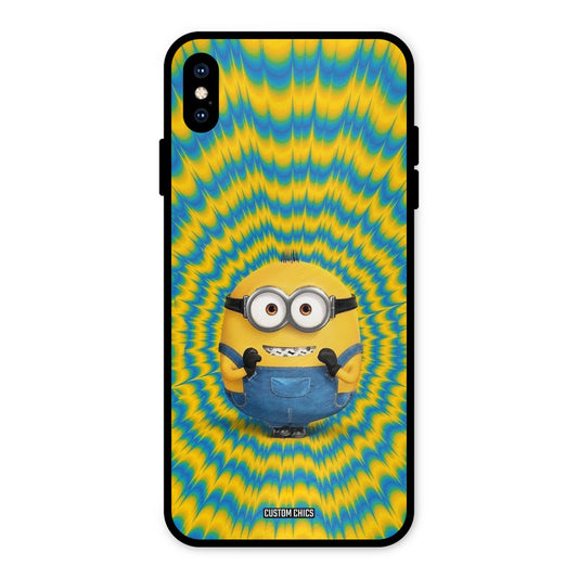 Vibrant Minion iPhone XS Max Mobile Back Cover - Cute PrintShield Case