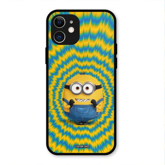 Vibrant Minion iPhone 12 Mobile Back Cover - Cute PrintShield Case