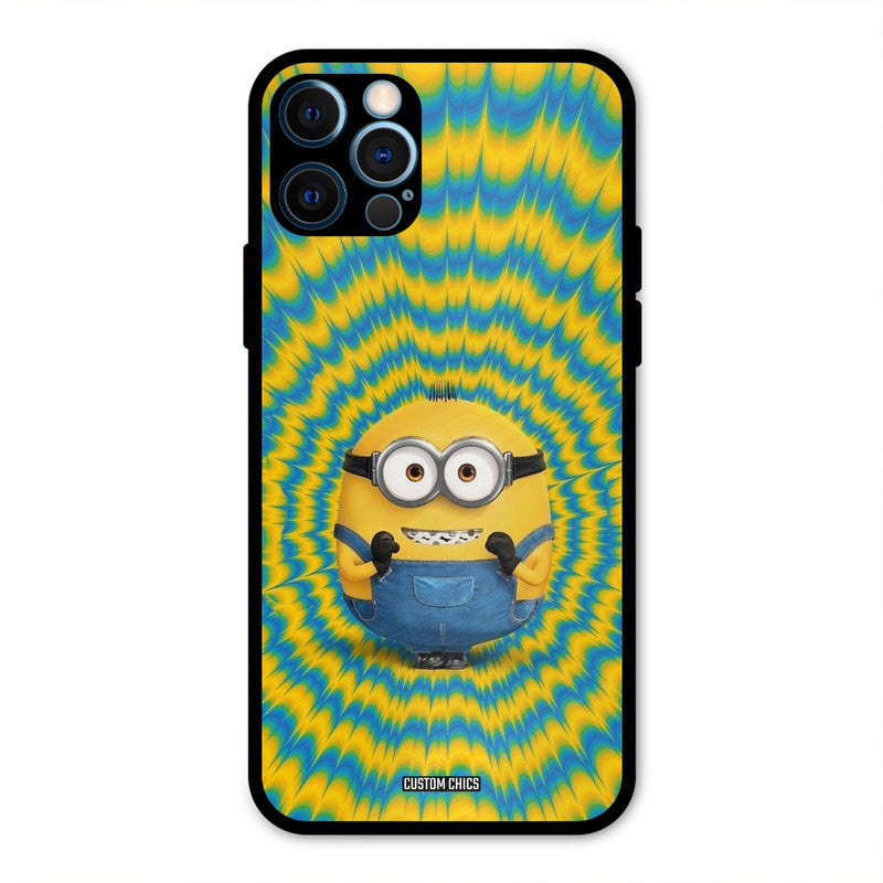 Vibrant Minion iPhone 12 Pro Max Mobile Back Cover - Cute PrintShield Case