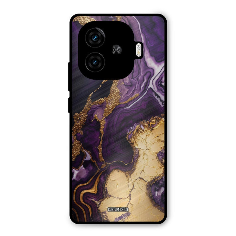 Viole Gold iQoo Neo 10R Mobile Back Cover - Aesthetic PrintShield Case