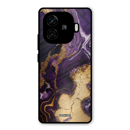 Viole Gold iQoo Neo 10R Mobile Back Cover - Aesthetic PrintShield Case
